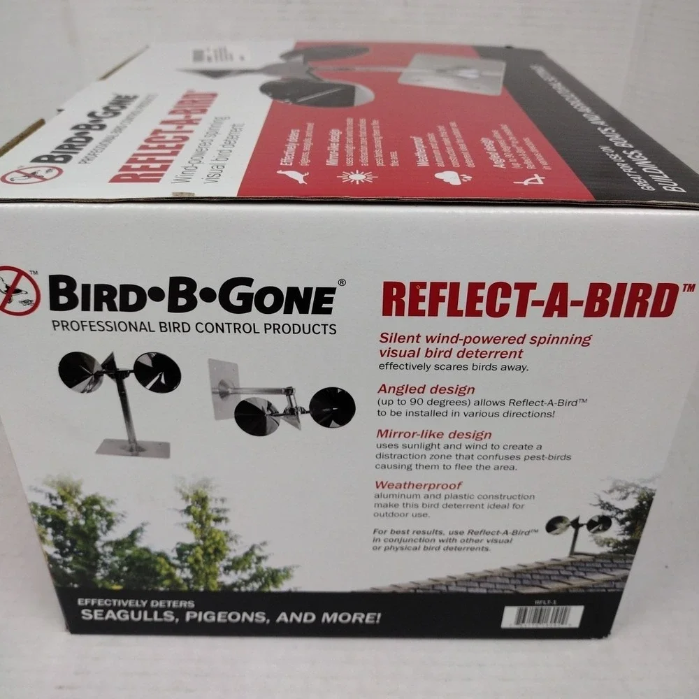 Weatherproof Reflect-A-Bird Spinner – Repels Pigeons, Sparrows, Woodpeckers